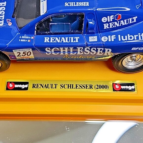 Bburago 2000 Renault Schlesser Rally Car Code #16902 Italy 1/26 With Box - Picture 5 of 16